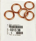 Pack 5 Golilla Tapon Carter Cobre Peugeot Citroen Opel 16 mm