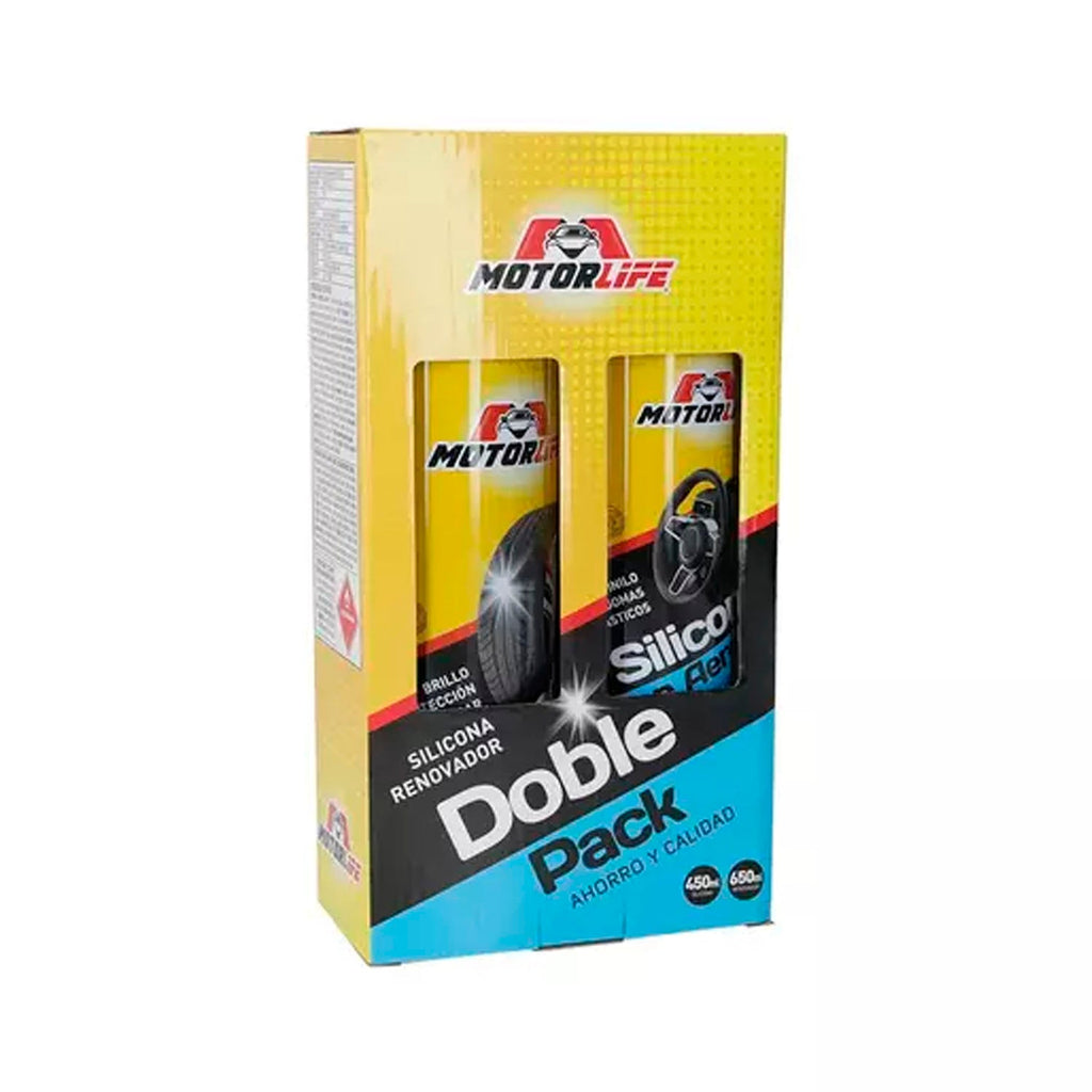 Pack Silicona 450Cc Mas Renovador 650Cc De Neumáticos Motorlife