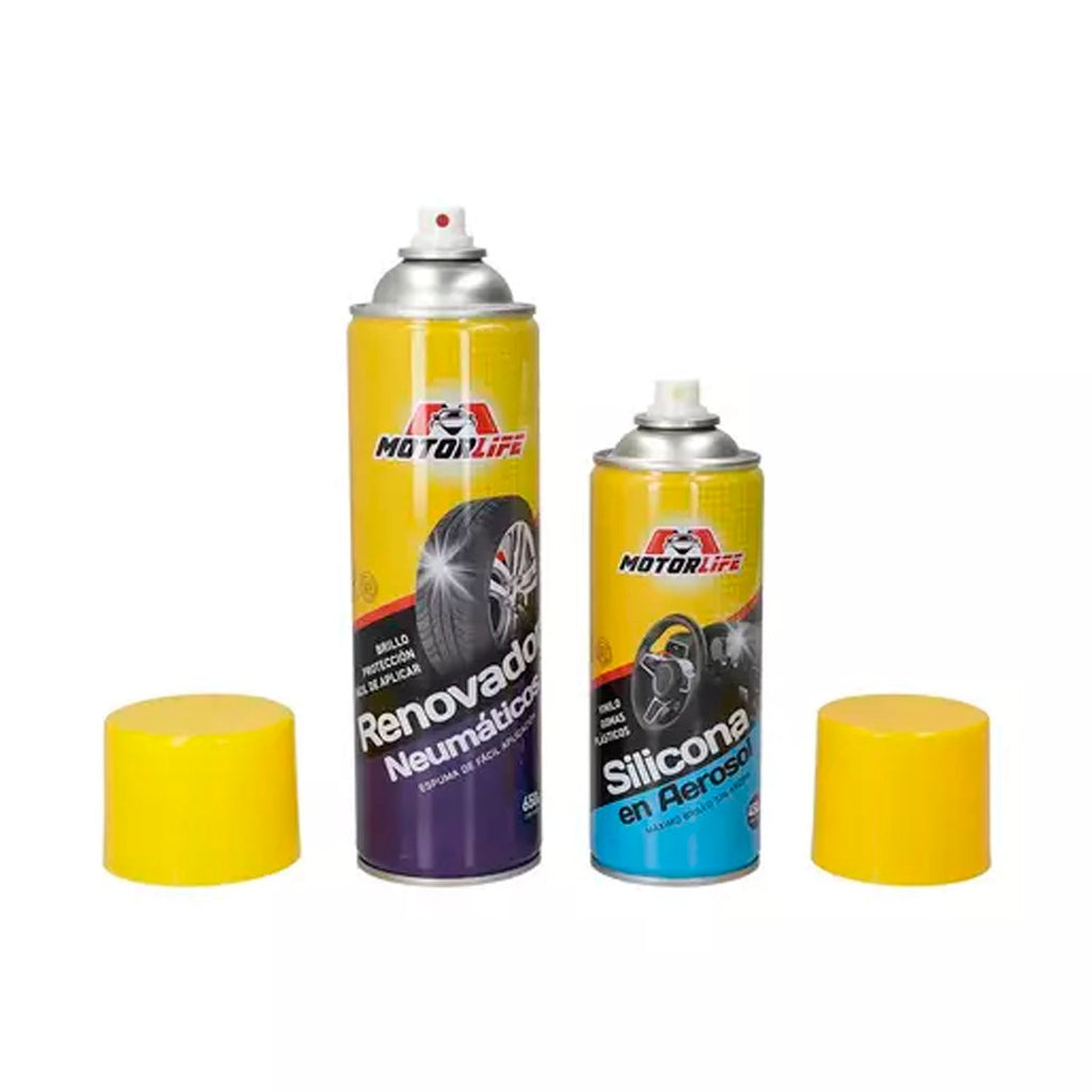 Pack Silicona 450Cc Mas Renovador 650Cc De Neumáticos Motorlife