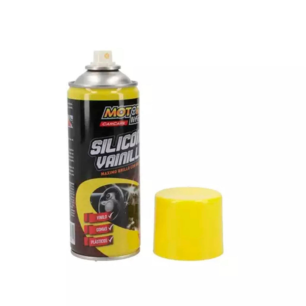 Silicona En Spray Con Aroma Vainilla 450Cc Motorlife