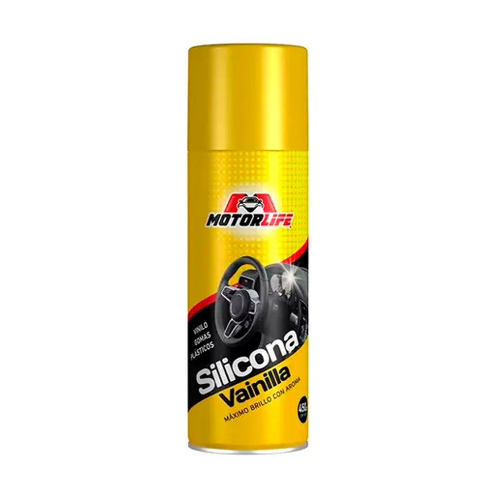 Silicona En Spray Con Aroma Vainilla 450Cc Motorlife