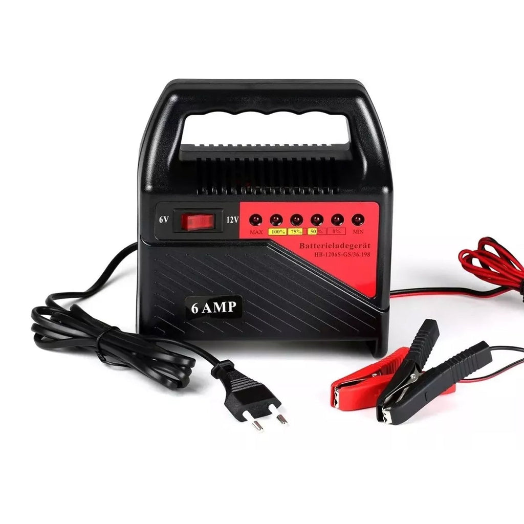 Cargador Batería 6 Amp. 12V. Hb-1206S