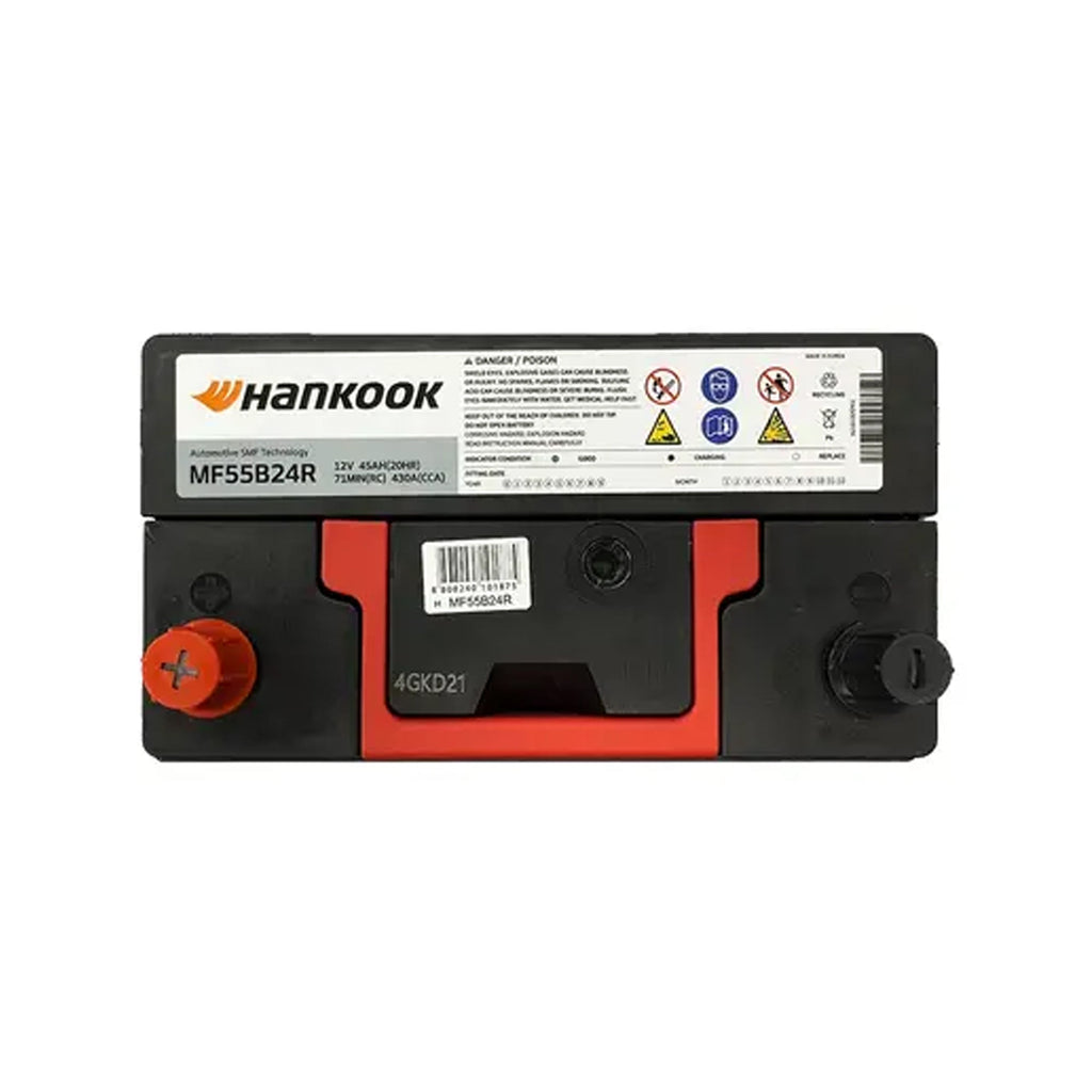 Batería De Auto HANKOOK MF55B24R 45AH 430CCA