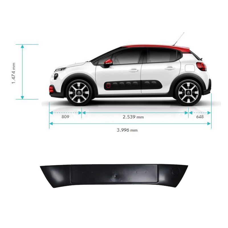 Moldura Central Parachoque Delantero Citroen C3 A51 2010/2016