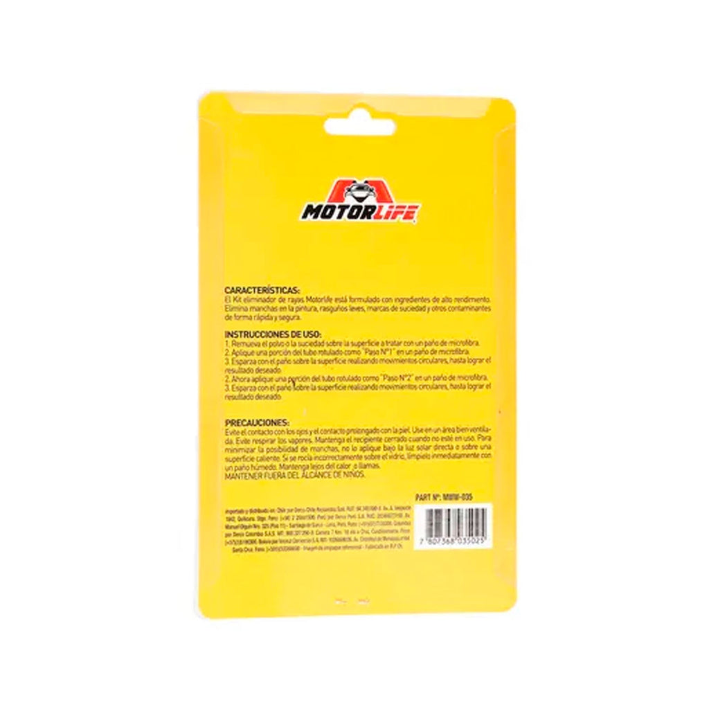 Kit Eliminador De Rayas Motorlife