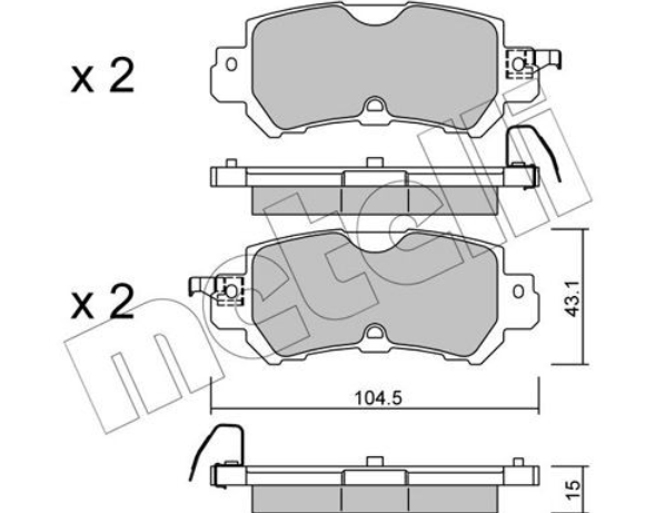 Pastillas Freno Traseras Mazda CX5 2012 a 2018