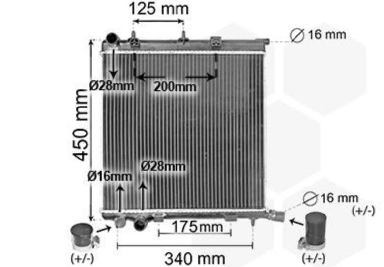 Alternativo 1330w8 Radiador Motor