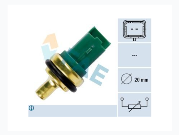 Sensor Temperatura Peugeot Citroen 2 Pin Corto