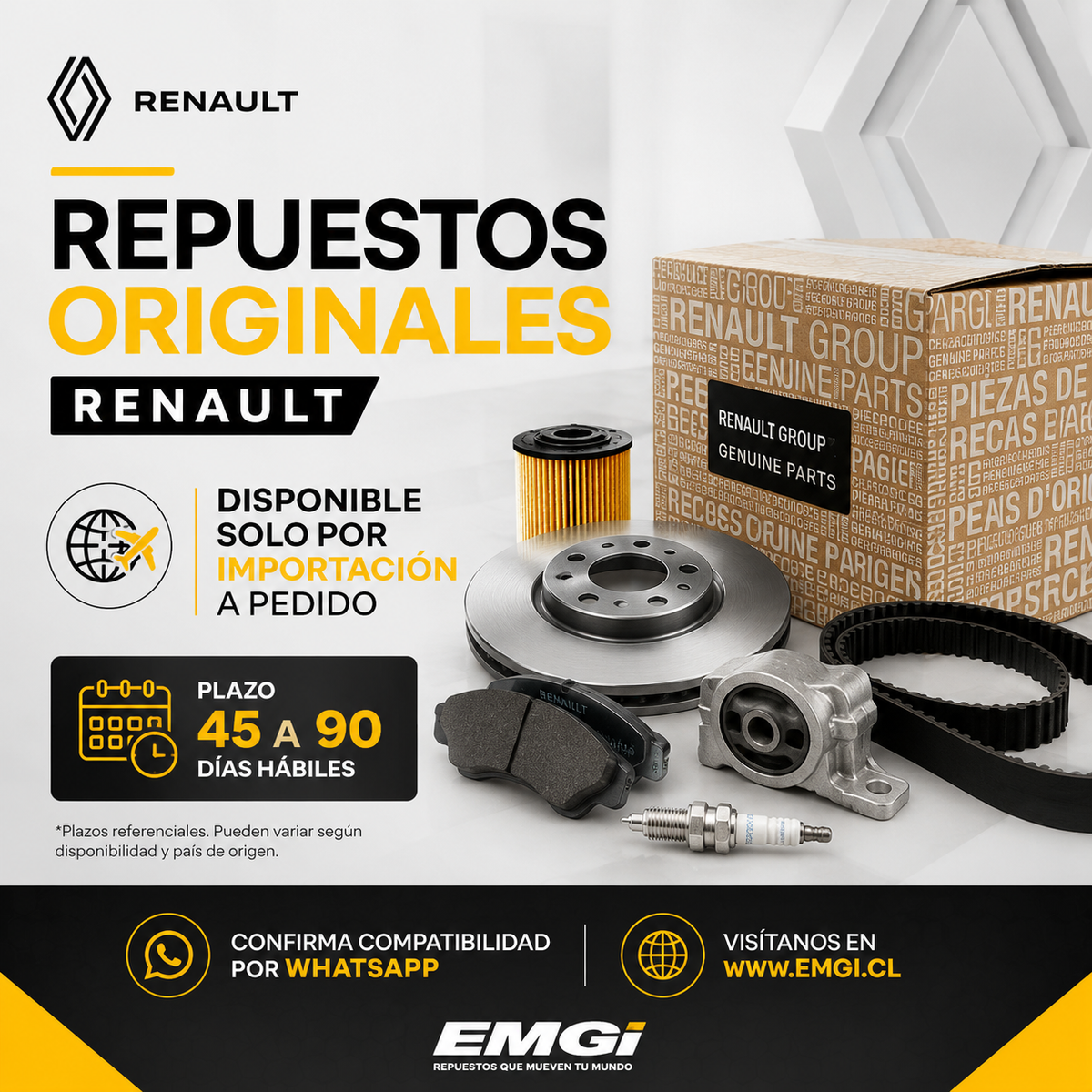Repuesto Renault - importación a pedido