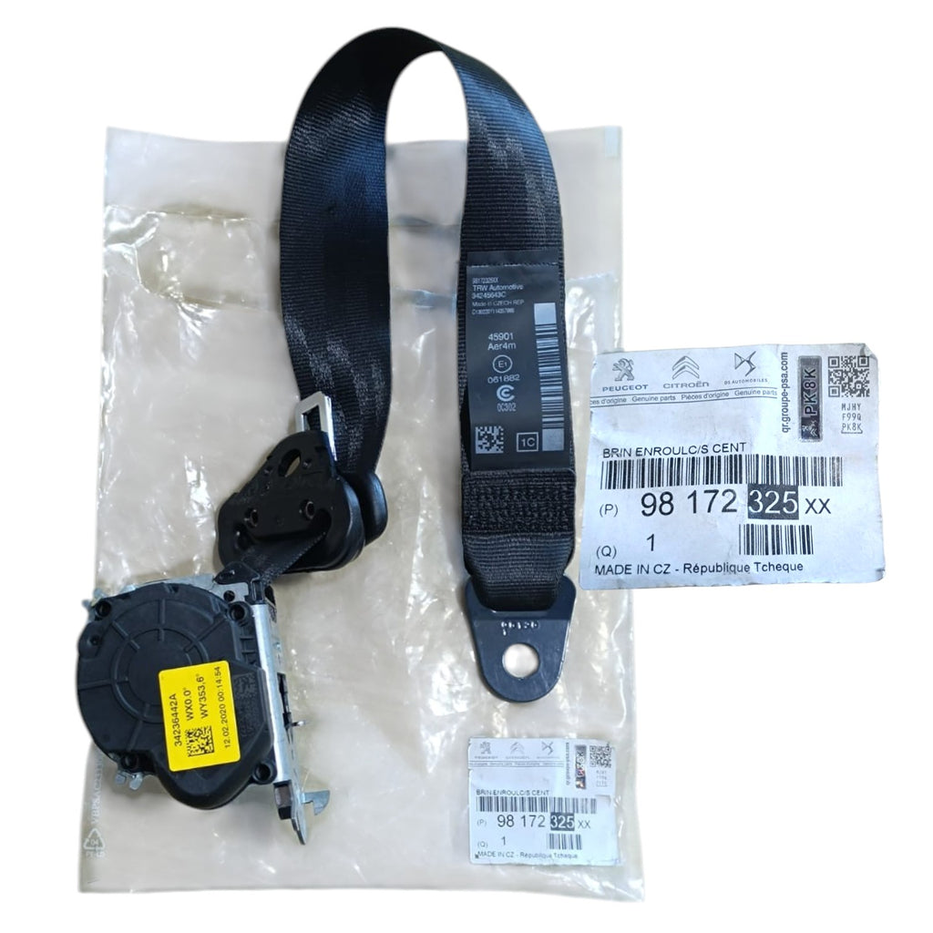 Cinturón de Seguridad Original Stellantis Mopar 98172325XX Lado Pasajero – Peugeot, Citroën, Opel