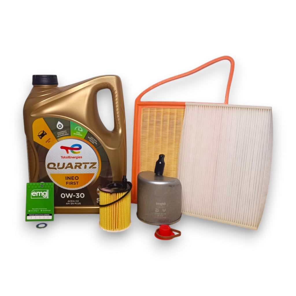 Kit Filtros Y Aceite Total 0w30 Peugeot 301 C-elysee 1.6 Hdi